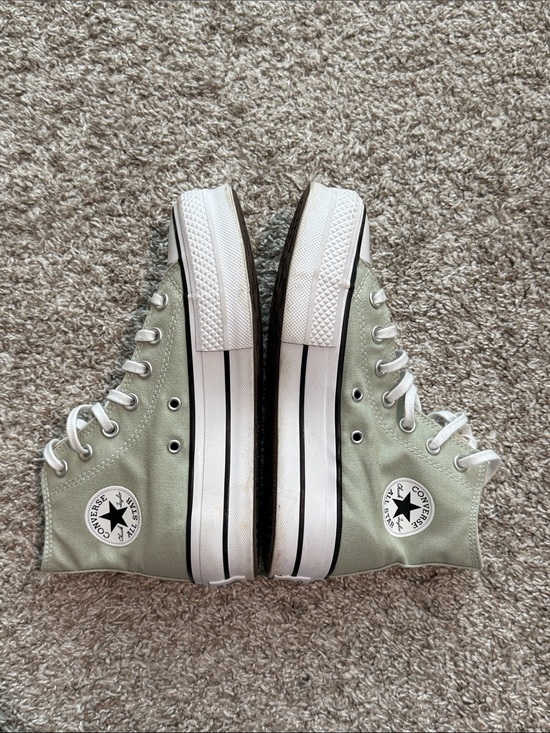 Converse All Stars Other - Converse Chuck Taylor Platform High Top Sneakers - Sage Green